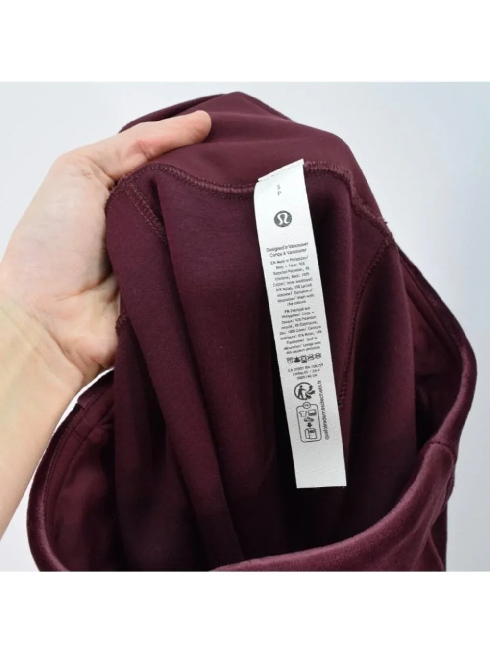 Lululemon Garnet Red Soft Velvet Scuba Knit Mini Skirt